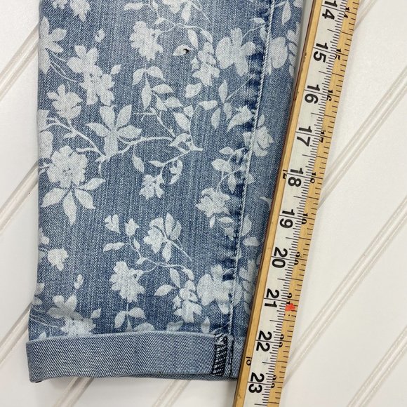 Dear John Women Capri Jeans, Floral Print Size 28 Heavy Denim. - Picture 10 of 12